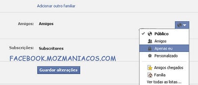 ocultar lista de amigos
