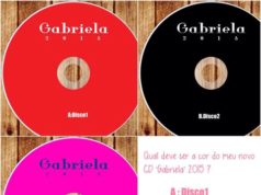 Cantora Gabriela pede sugestão da cor do seu novo CD aos fãs