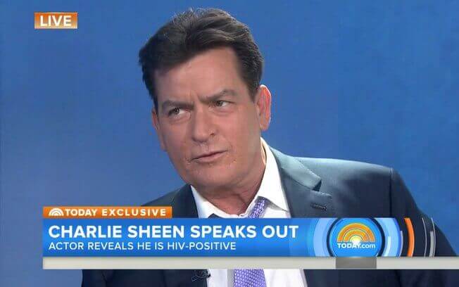 Actor Charlie Sheen revela na TV que é portador do vírus HIV