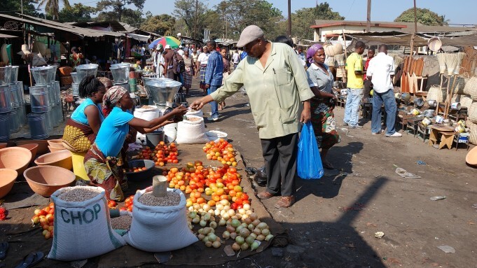 Mercado em Maputo