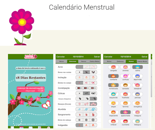 Calendário Menstrual