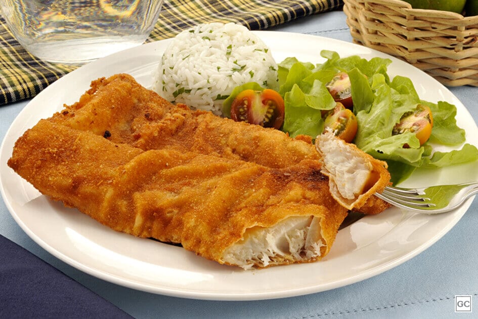 Filé de Peixe à Milanesa