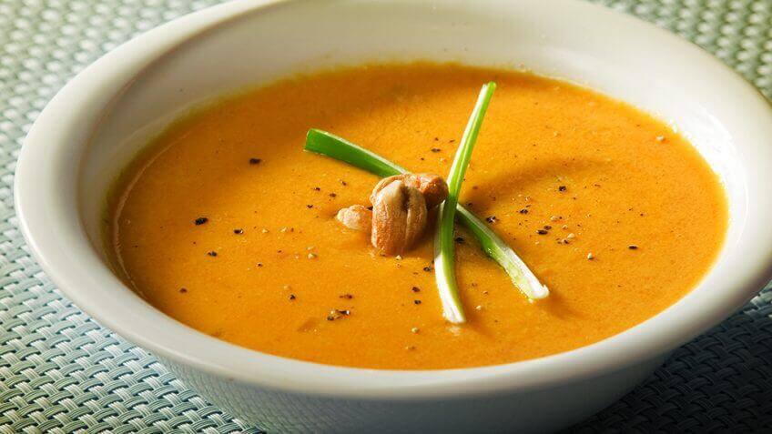 Sopa de Queijo com Abóbora