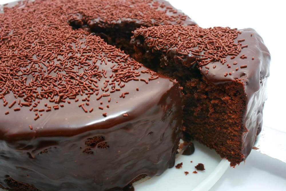 Bolo de Chocolate com Creme