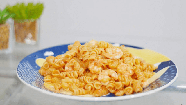 Macarrão com Camarão