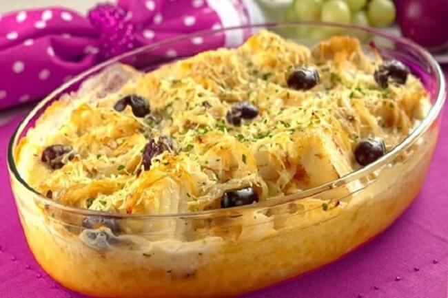 Torta de Bacalhau Gratinado com Batata