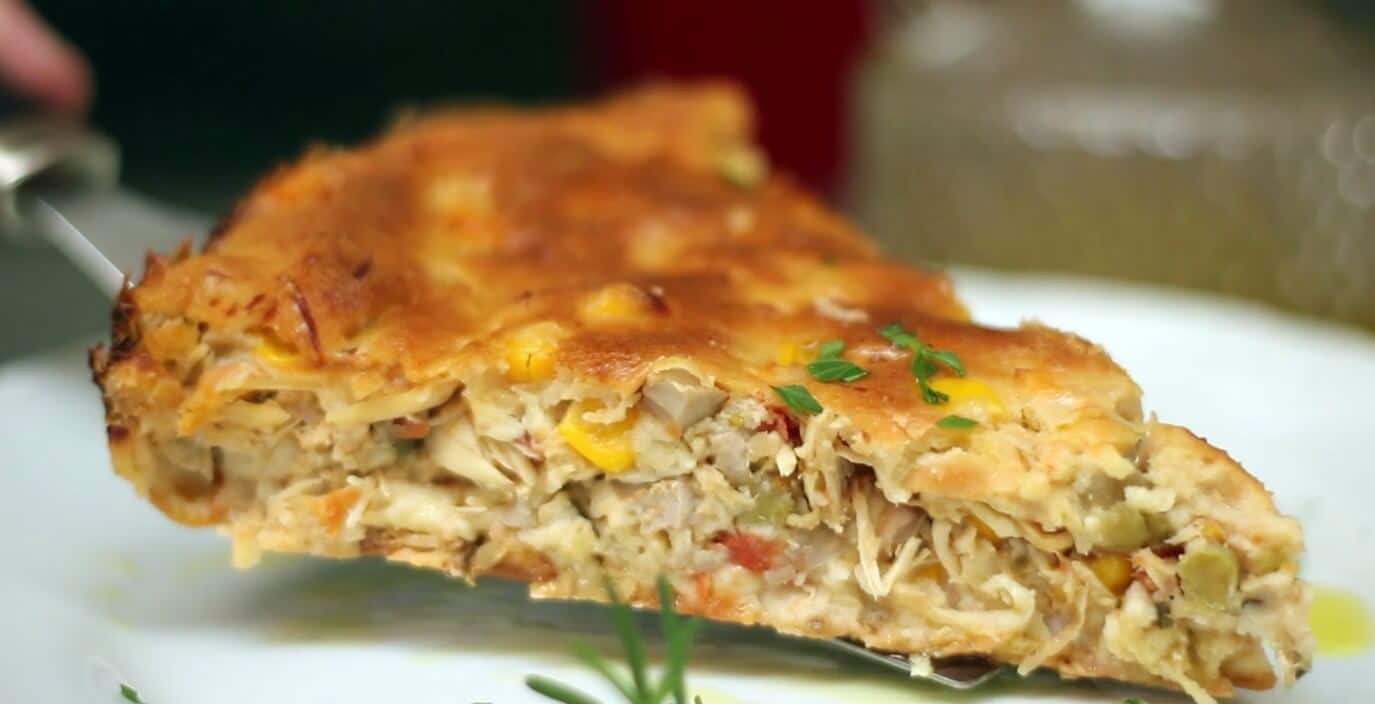 Torta de Frango de Liquidificador