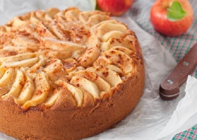 Bolo de Maçã e Canela