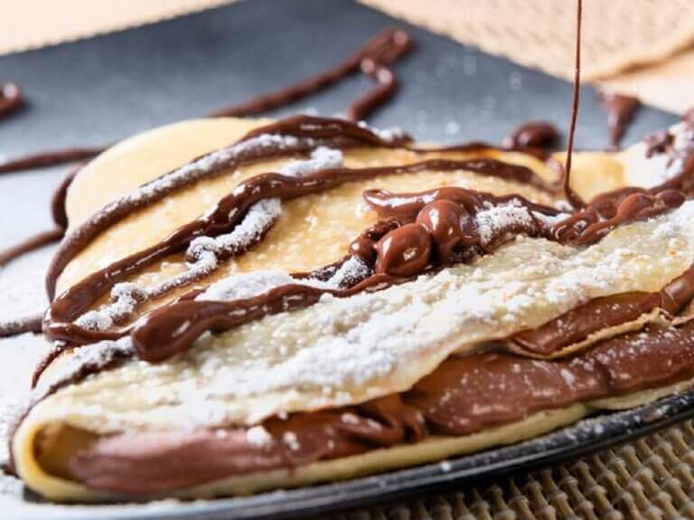 Crepe de Café com Chocolate