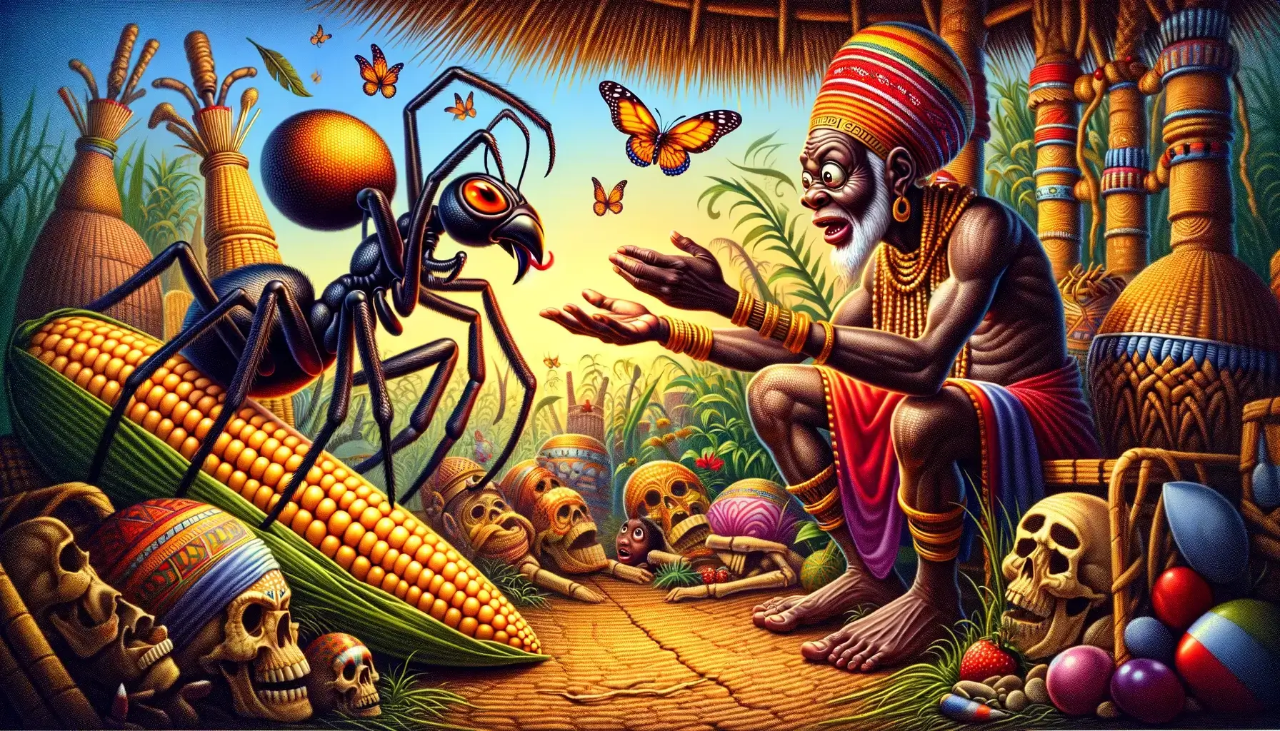 Anansi e a Espiga de Milho – Conto Africano