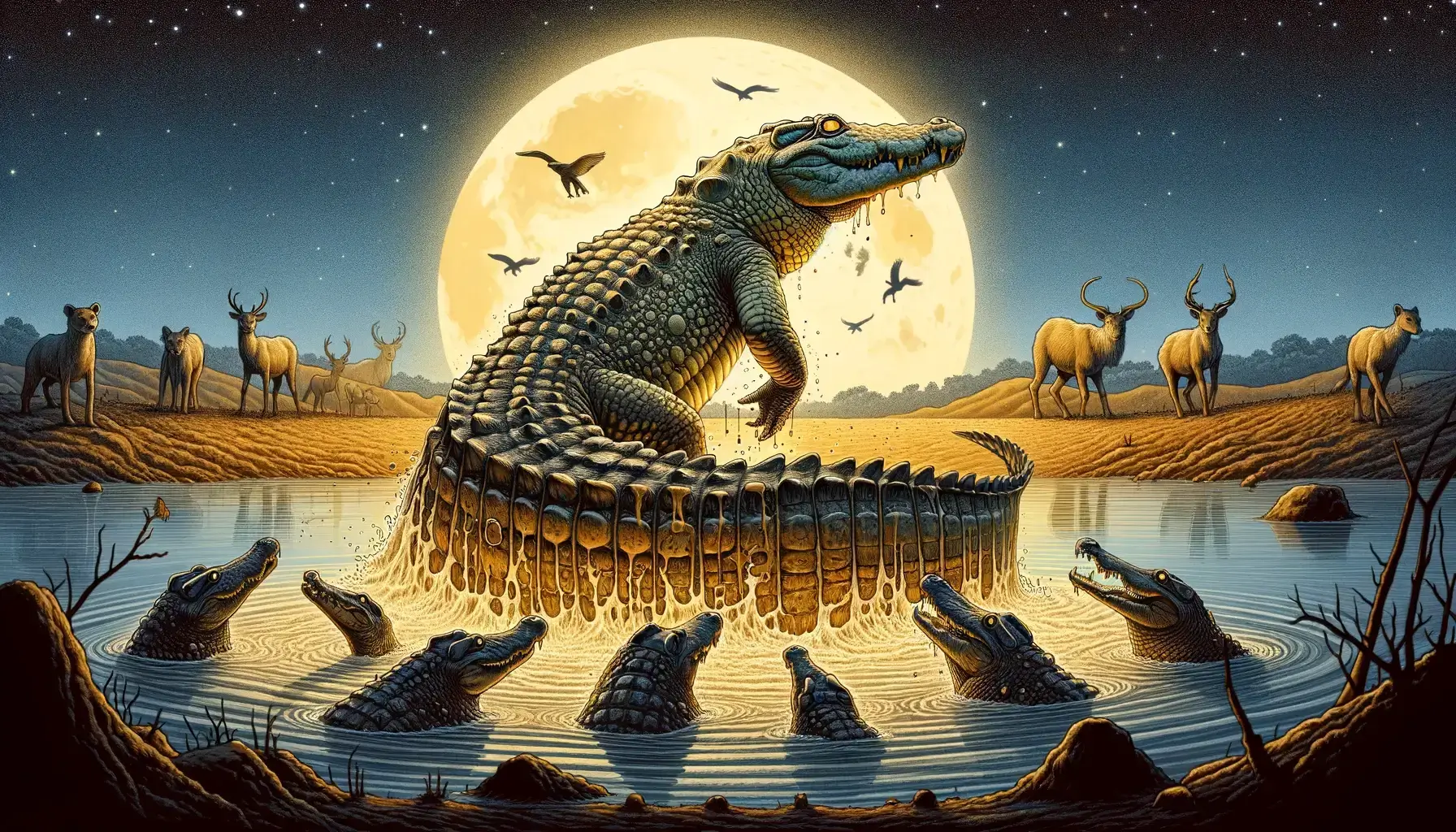 Como o Crocodilo Ganhou Sua Pele Áspera: Contos e Lendas da Namíbia