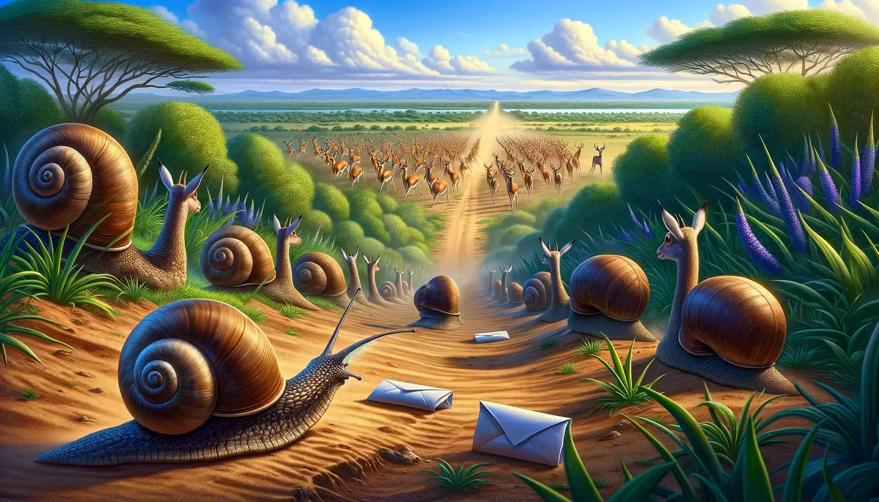 O Engenhoso Caracol e a Arrogante Impala-mmo