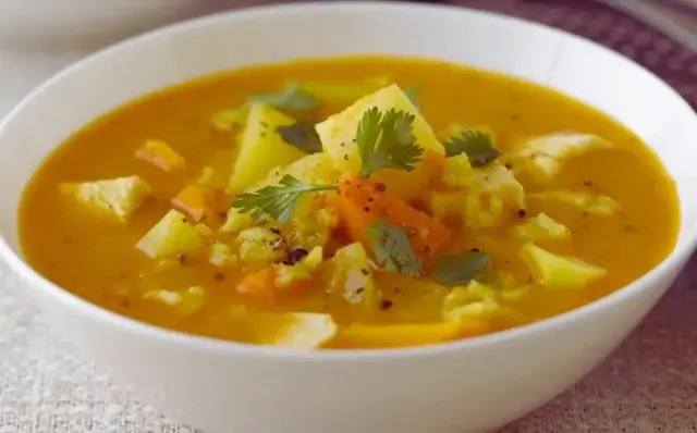 Sopa de Abóbora com Legumes-Receitas