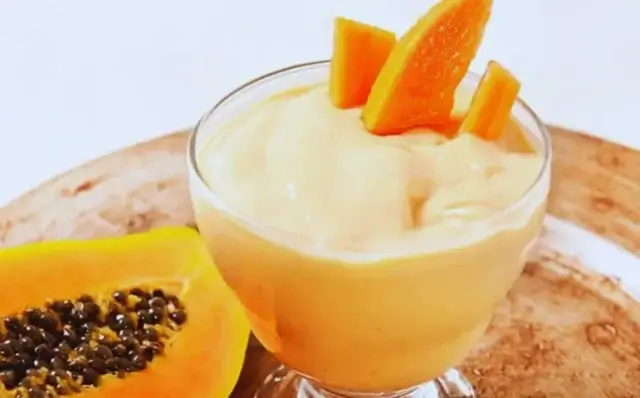 Shake de papaia-Receitas
