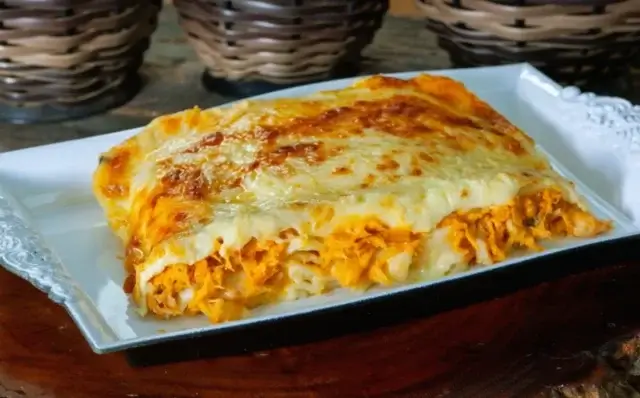 Lasanha de frango com mandioca-Receitas