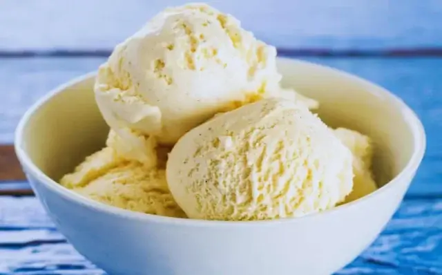 Sorvete de vanilla-Receitas