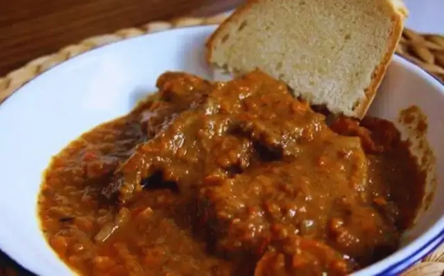 Guisado de churrasco-Receitas