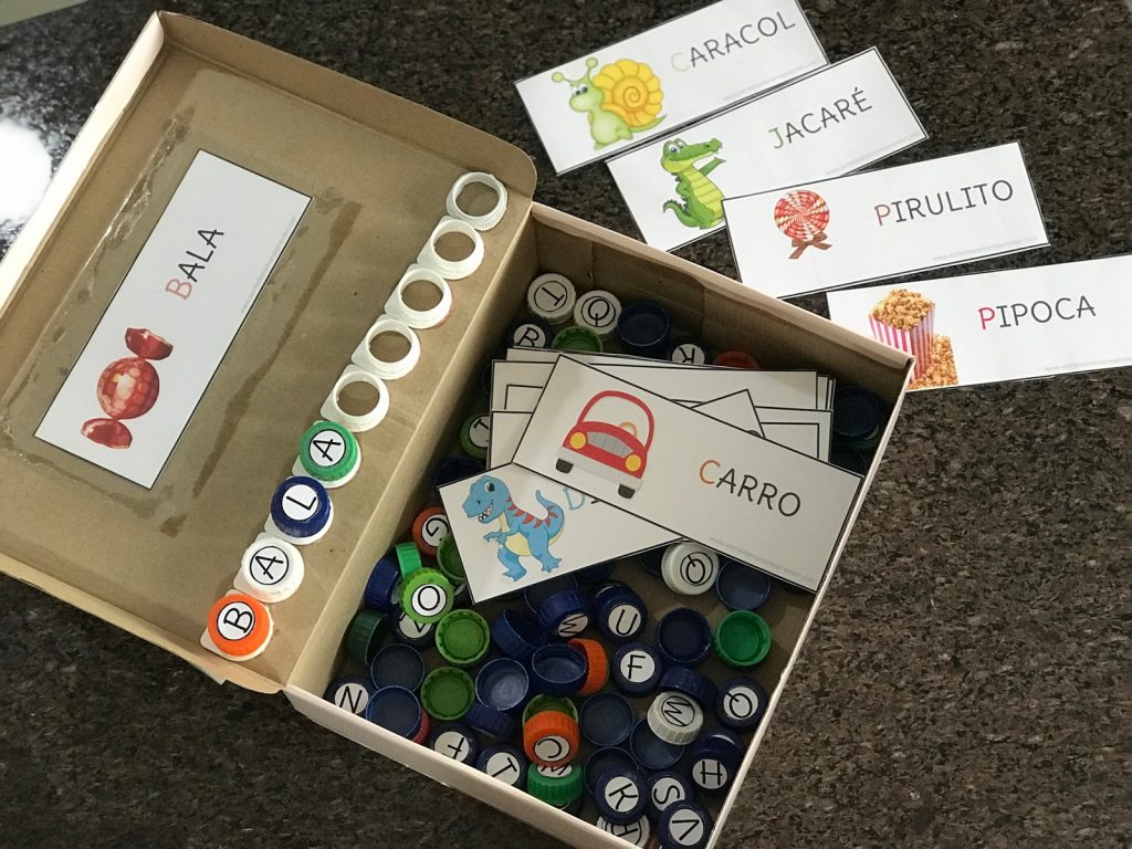 Use cartões de palavras