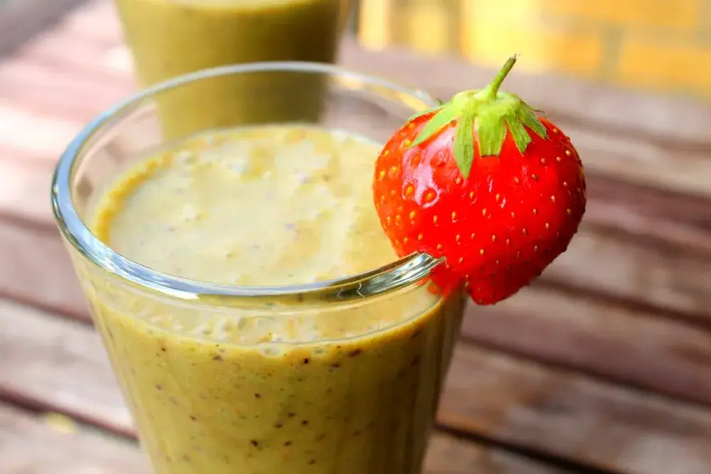 Smoothie de frutas e vegetais