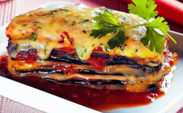 Lasanha de berinjela vegetariana-Receitas