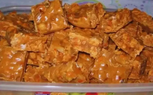 Pé-de-moleque com leite condensado-Receitas