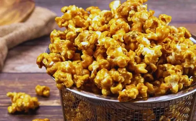 Pipoca caramelizada-Receitas
