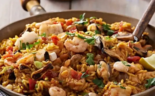 Arroz de frutos do mar-Receitas