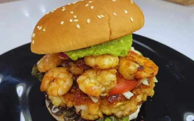 Hambúrguer de mariscos-Receitas