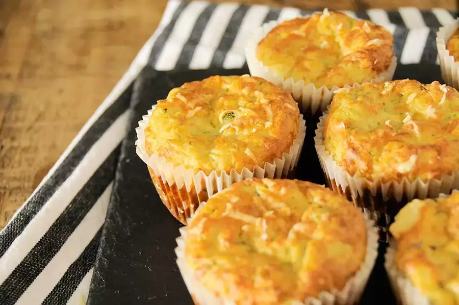 Muffins de Abobrinha e Queijo