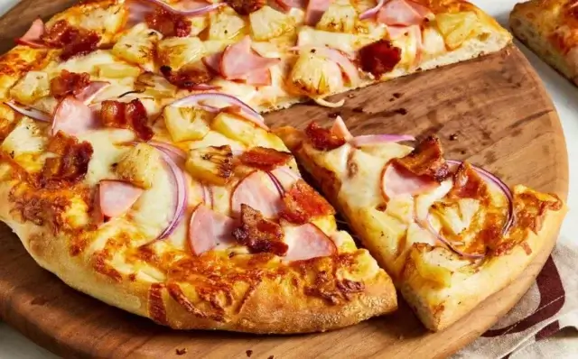Pizza havaiana-Receitas
