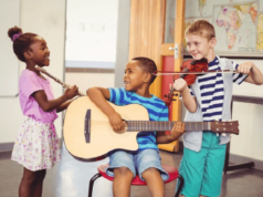 Instrumentos musicais ideais para crianças
