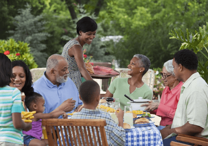 Reunião familiar com surpresa