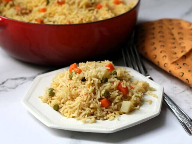 Biryani vegetariano