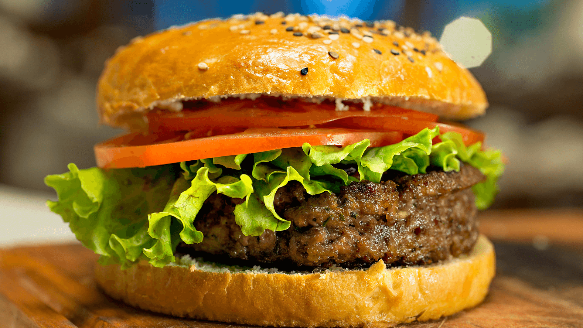 Hambúrgueres de carne magra ou vegetais