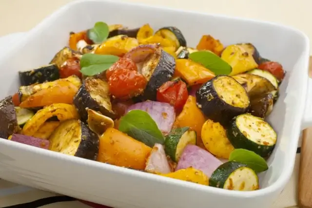 Legumes assados no forno