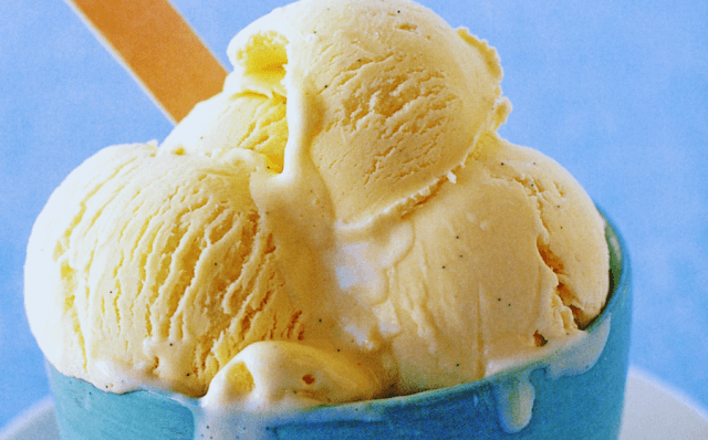 Gelado de baunilha-Receitas