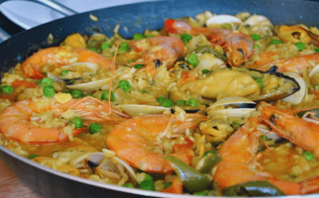 Paella de marisco-Receitas