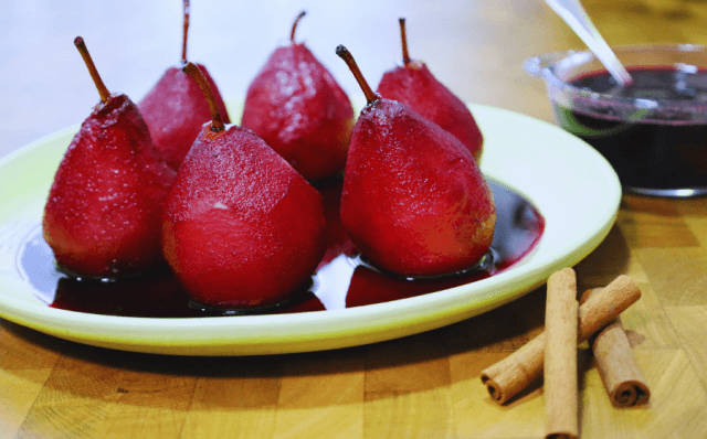 Peras bêbedas-Receitas