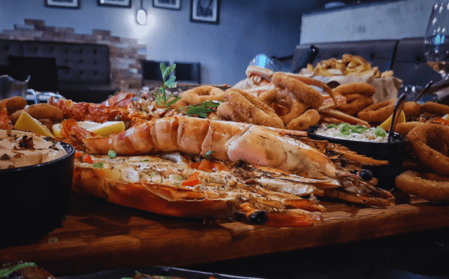 Tábua de mariscos grelhados-Receitas