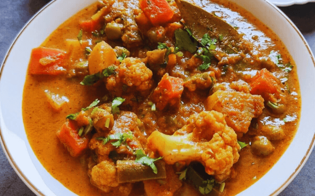 Curry de legumes-Receitas