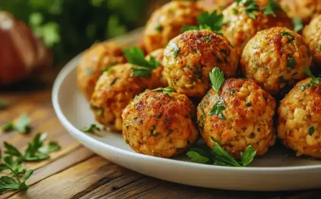Almôndegas de grão-de-bico-Receitas