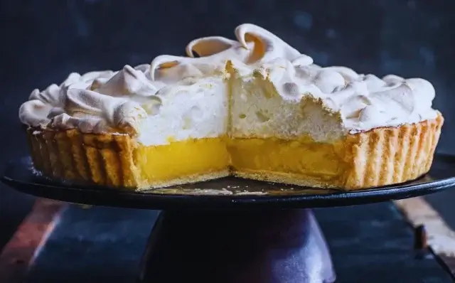Tarte de limão merengada-Receitas