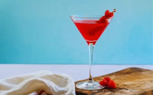 Martini de framboesa-Receitas